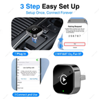 2-in-1 Wireless CarPlay Adapter for Cars, CarPlay Adapter